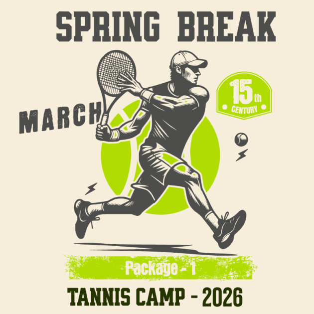 Spring Break Tennis Camp Package – 1