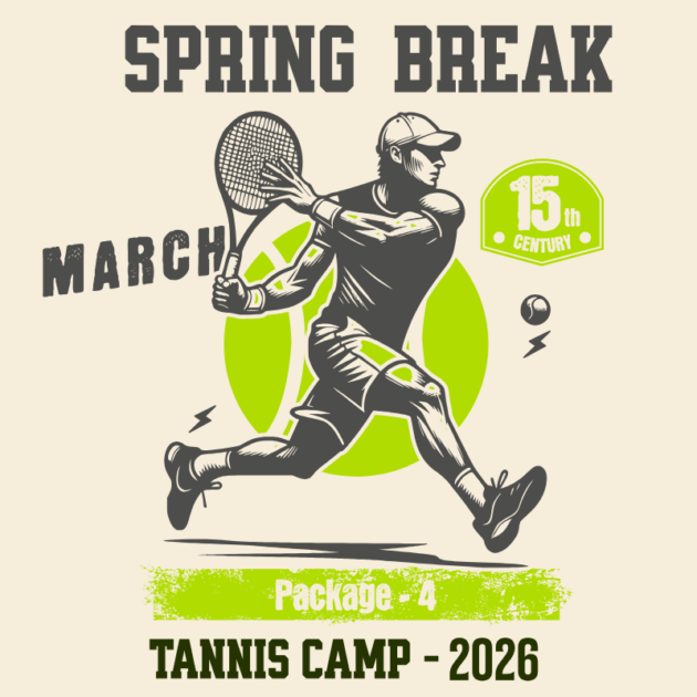 Spring Break Tennis Camp Package – 4